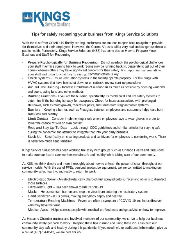 Tips for reopening business post-COVID-19.